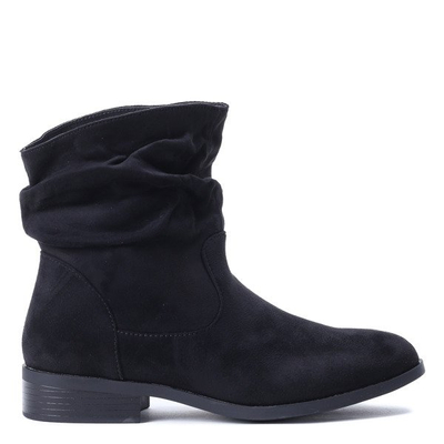Czarne botki Peggy- Obuwie