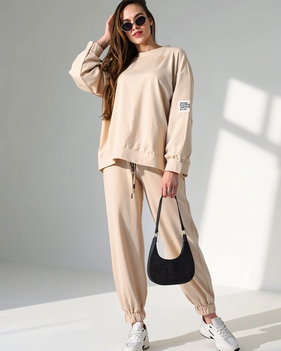 Royalfashion Dámsky bavlnený set s manžetami na členkoch