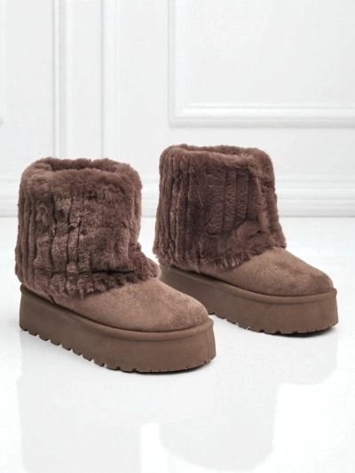 Ženski škornji a'la za sneg s krznom Irelle