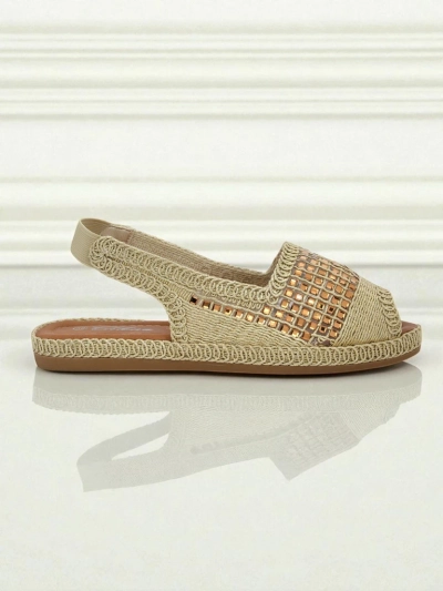 Dámske espadrilky na sandále s kamienkami Belle Sparkle