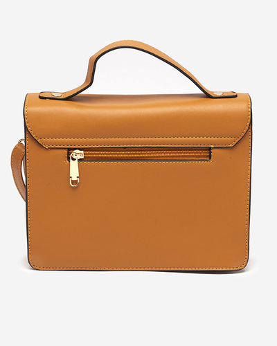 Malá dámska kabelka s holografickou vložkou v ťavej farbe - Doplnky