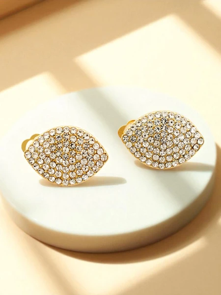 Royalfashion Dámske klipsové náušnice so zirkónmi