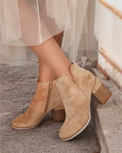 Royalfashion Dámske semišové čižmy eko Ovi