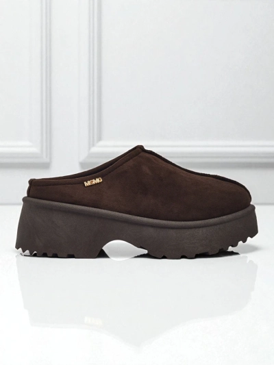 Kratki ženski škornji a'la za sneg s krznom Calindra