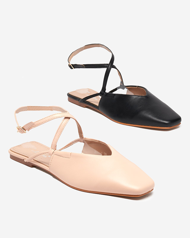 Nahé balerínkové sandále Talio- Topánky