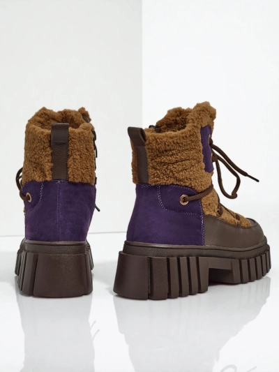 Ženski delavski škornji s krznom Cindora