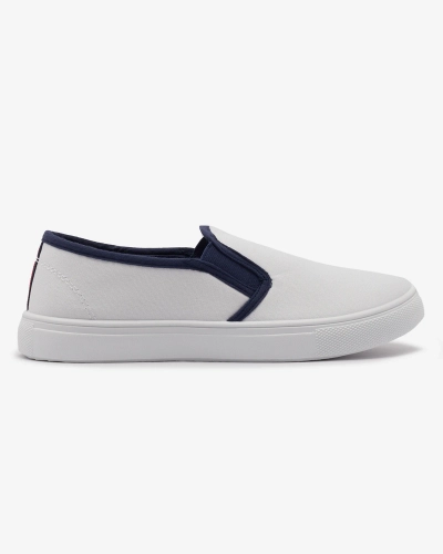 Royalfashion Biele dámske slip on tenisky Werixa