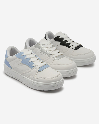 OUTLET Biela dámska športová obuv so striebornými vložkami Tercua- Footwear