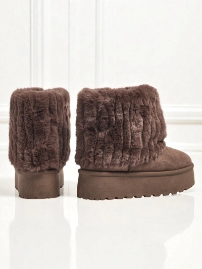 Ženski škornji a'la za sneg s krznom Irelle