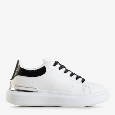 Čierna a biela dámska športová obuv Pamelia - Oblečenie