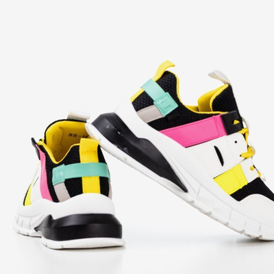 Černé sportovní tenisky s barevnými vložkami Ida - Obuv 1