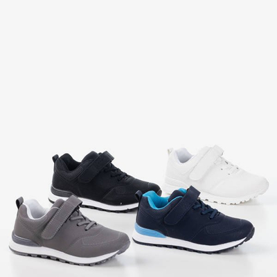 Šedé dětské boty z matné Craizy ekologické kůže - Obuv 1