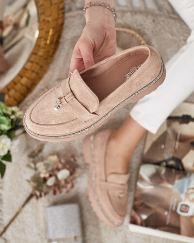 Royalfashion Dámske mokasíny so zirkónmi Ali