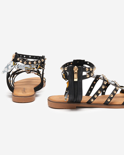 Dámske čierne sandále s tryskami Womer- Obuv