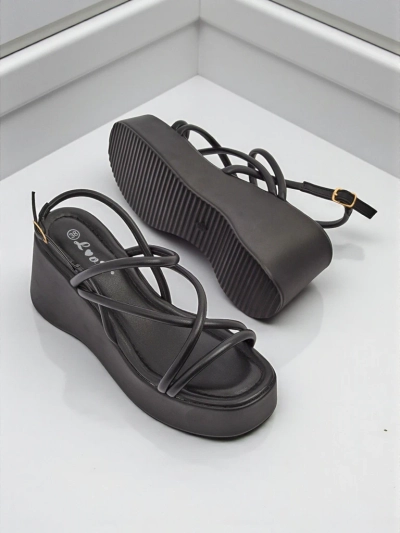Royalfashion Ženski sandali s polno peto Skyline Straps