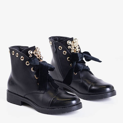 Čierne tašky s dekoráciami Havelte - Obuv