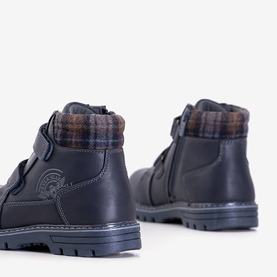 Námornícka modrá chlapčenská turistická obuv Bulgar - Obuv