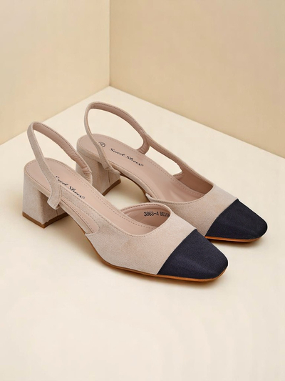 Royalfashion Ženski salonarji z nizko peto z okrasno konico Eleganzo