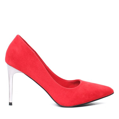 Czerwone czółenka na szpilce Melia- Obuwie