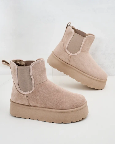 Royalfashion Dámske krátke čižmy Nomas a'la snow boots