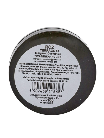 Lístkový (lisovaný) lícenka v odtieni Deep Coral