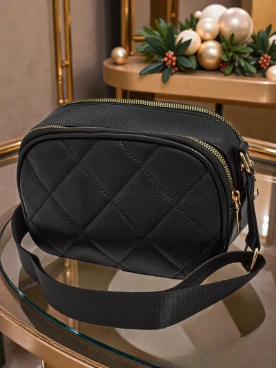 Prešita majhna ženska torbica iz eko usnja Connere