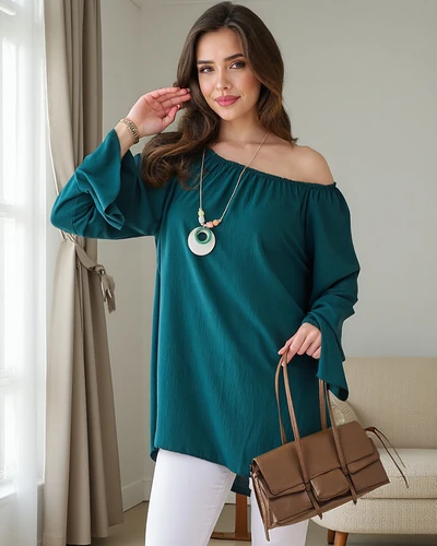 Dámska blúzka a'la španielska s volánmi