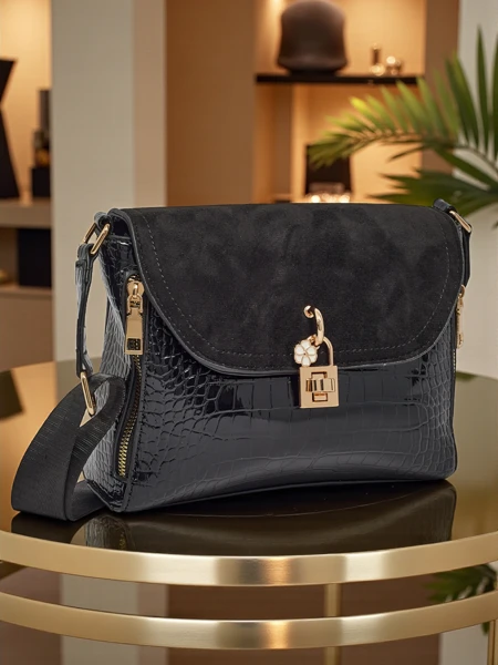 Majhna ženska torbica iz eko usnja z reliefom Narelle