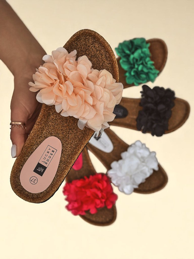 Royalfashion Ženski natikači s cvetlicami Flora Soft