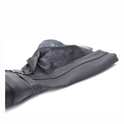 Szare kozaki ze skóry ekologicznej Ido- Obuwie