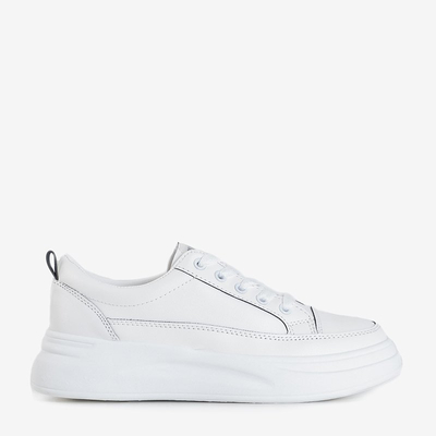 Dámske biele tenisky z ekokože od Metrodora - Obuv