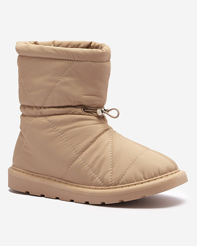 Svetlo hnedé dámske zateplené topánky a'la snow boots Kaliolen - Obuv