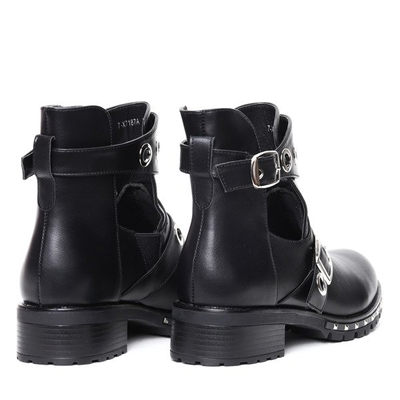 Czarne workery Kendra- Obuwie