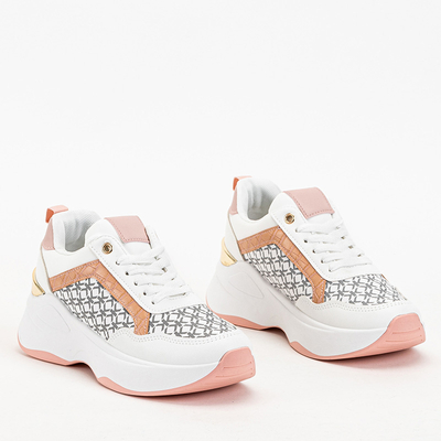 Ružovo-biele dámske športové topánky Weniso tenisky - Obuv