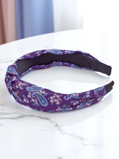 Royalfashion Molly Twist Patternovaná pletená čelenka