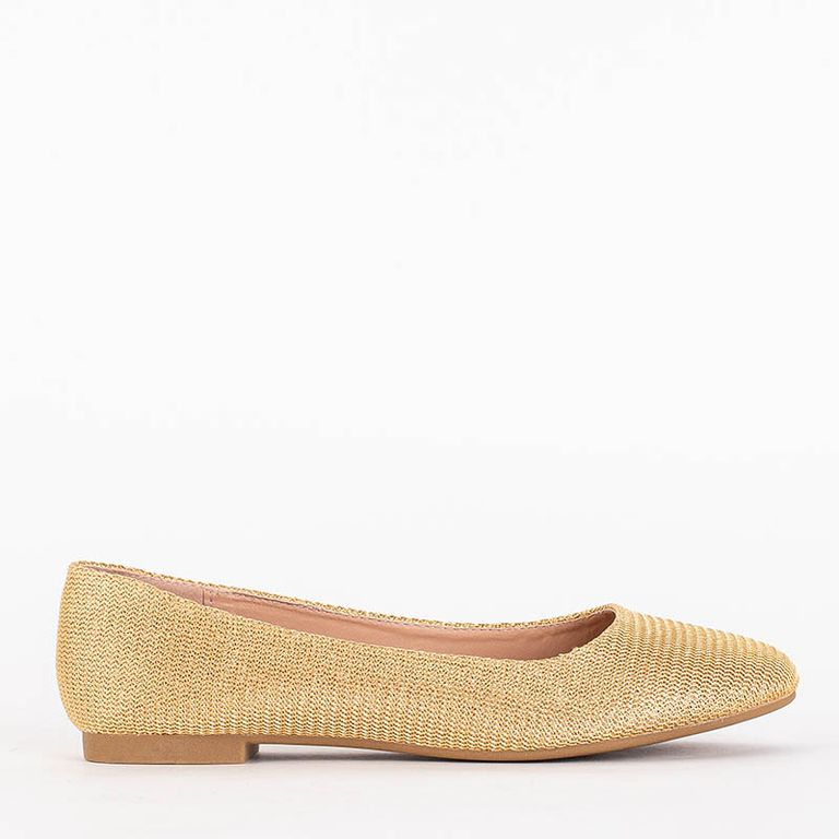 Zlaté dámske baleríny Salvinka - Topánky