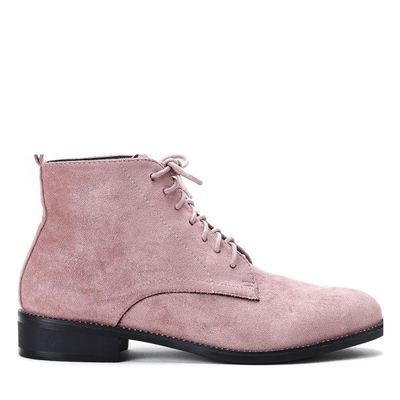 Różowe botki Noel- Obuwie