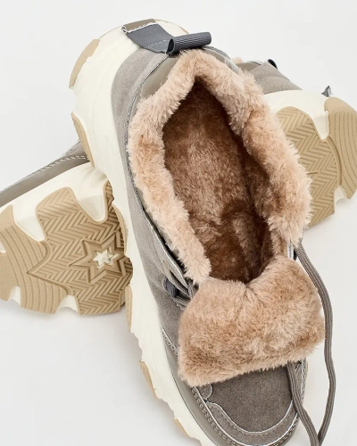 Royalfashion Dámske zateplené tenisky Caroz