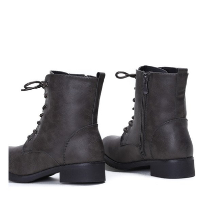 Szare wysokie workery Day Dream - Obuwie