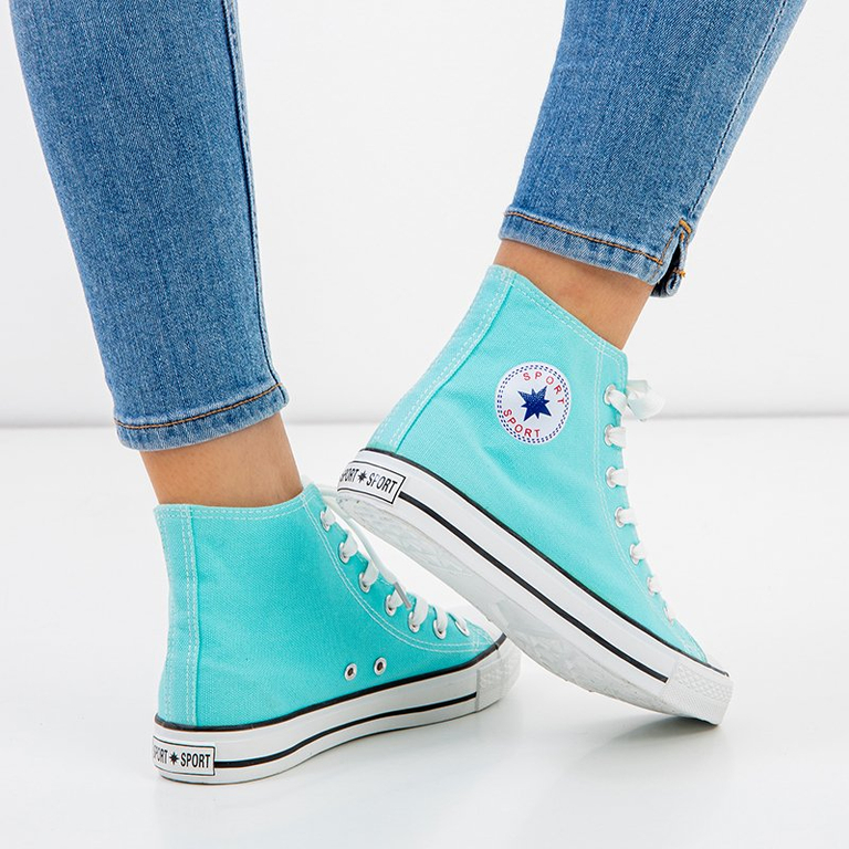 Dámske modré vysoké tenisky Inter - Footwear