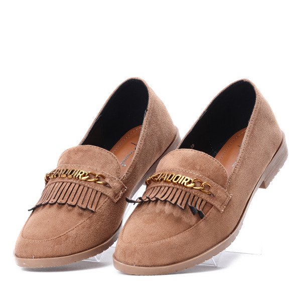 Jasnobrązowe mokasyny Jadoir- Obuwie