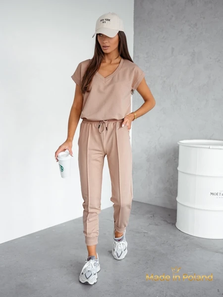 Bež Komplet Livia z V-izrezom