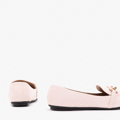 Dámske béžové mokasíny so zdobením Olly - Topánky