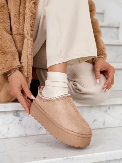 Royalfashion Dámske krátke čižmy Zommy a'la snow boots