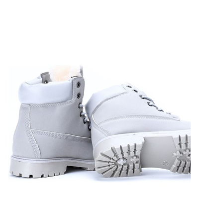 Ocieplane trapery w kolorze szarym Rimma - Obuwie