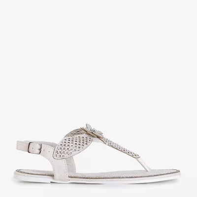 OUTLET Kasey biele sandále - Obuv