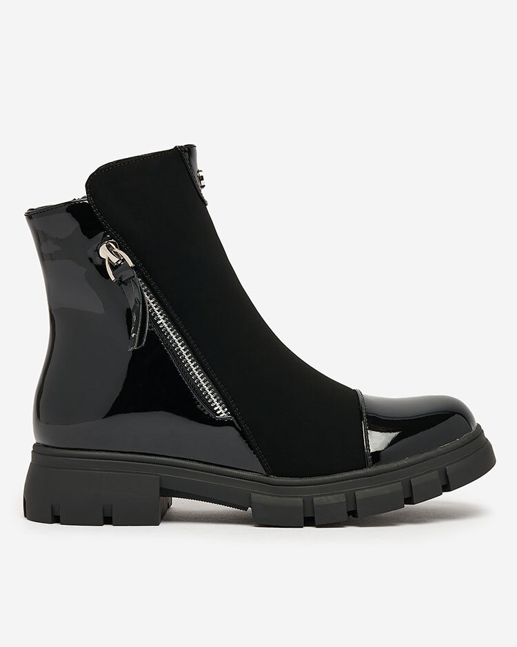 Royalfashion Čierne matné dámske čižmy Hedaheh