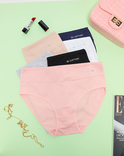 Súprava dámskych bavlnených slipov 6 / bal - Spodná bielizeň