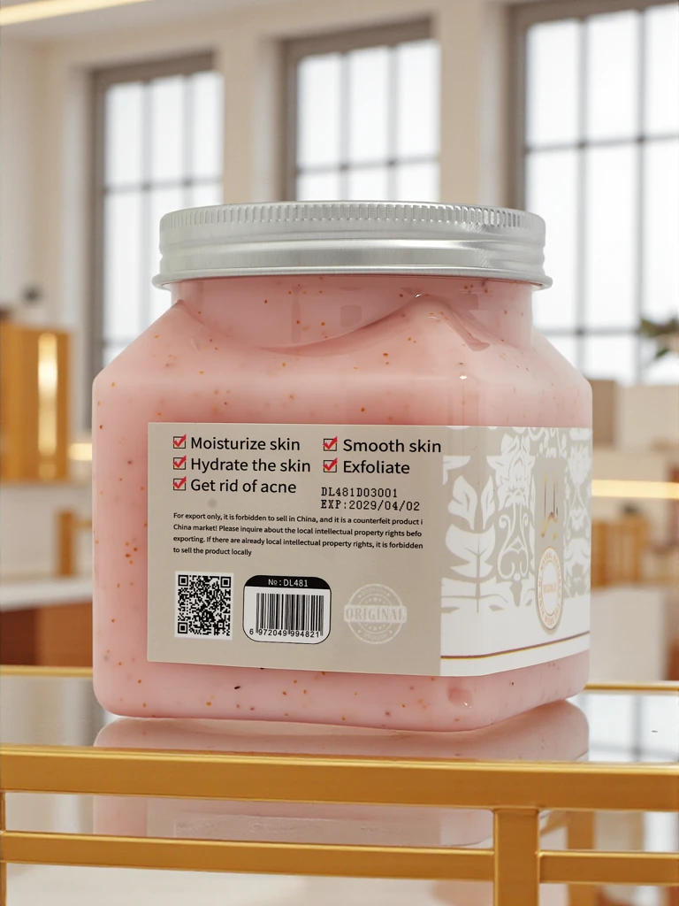 Drobnozrnati piling za obraz in telo Berries