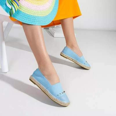 Modré dámske espadrilky s hviezdami Fraus - Obuv